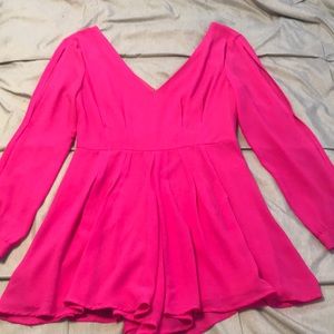 Hot pink romper